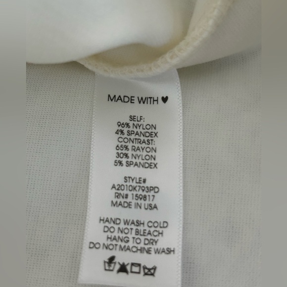 Arula Women’s 1X Gardenia Lace Crop Faux Corset Top Cream Scoop Neck Boho Floral - Picture 8 of 8